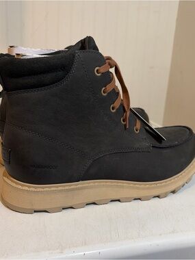 Sorel Madson moc II Leather Lace-Up Boot with Tan Sole